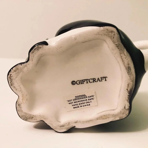 Giftcraft Cow Creamer Pitcher 4.5 Inch Tall Floral Figurine - Picture 10 of 13